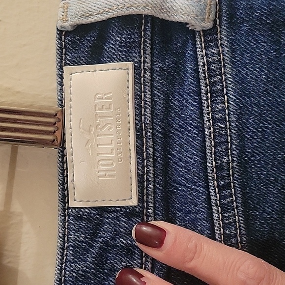 Hollister High Rise Mom Jeans sz 11R or 30 waist Coastal Grandma Cottagecore - Picture 4 of 7